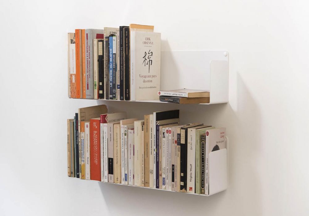 Bücherregale - Satz von 2 - 45 cm - Stahl Bücherregal - 1 Bücherregale - Satz von 2 - 45 cm - Stahl Bücherregal - 1