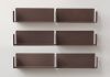 Estante de pared color Óxido - 45 x 15 cm - Juego de 6 Estantes color óxido - 1