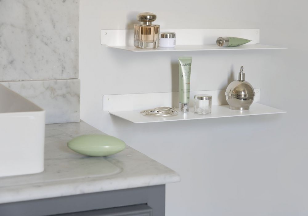 Mensole bagno 45 x 15 cm - Set di 2 Mensole bagno - 1 Mensole bagno 45 x 15 cm - Set di 2 Mensole bagno - 1