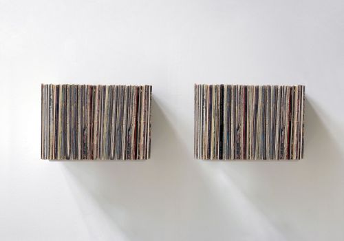 Juego de 2 Estanterías para almacenar vinilos "UBD" 